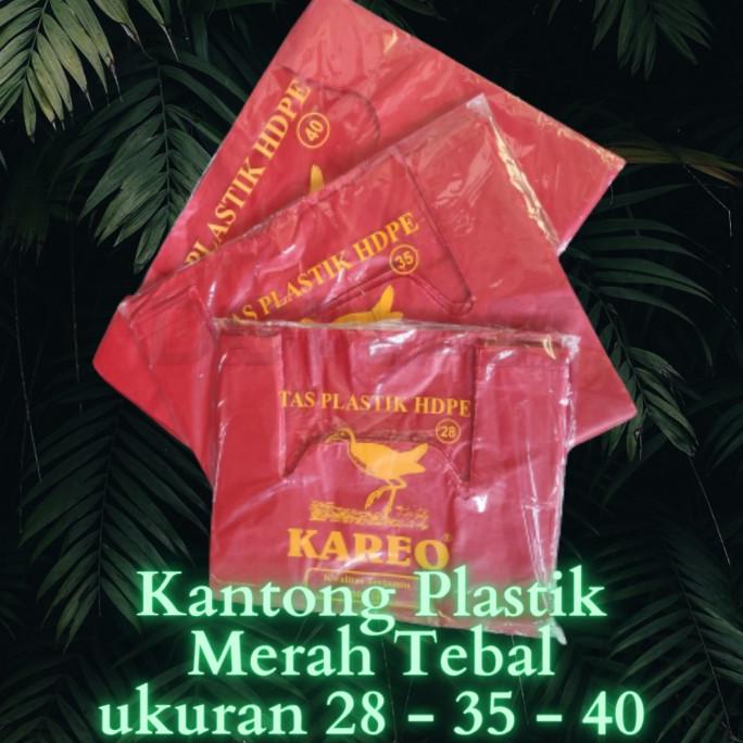 

Kantong Plastik Kresek Merah 28 / 35 / 40 / Tebal
