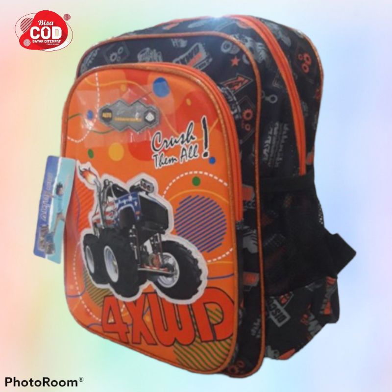 Tas ransel anak laki laki TK bahan polister tebal bagus original Alto