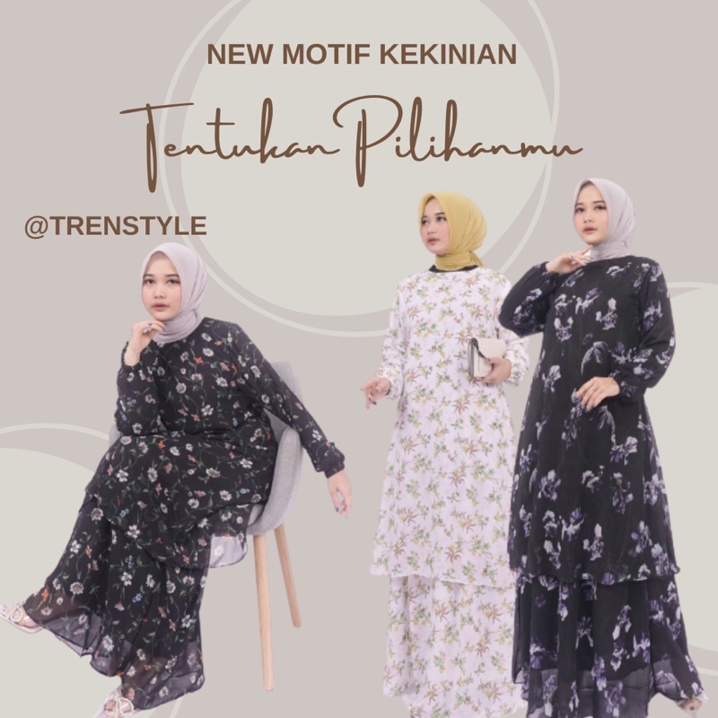 DRESS MALAYSIA MOTIF NEW LOOK PREMIUM
