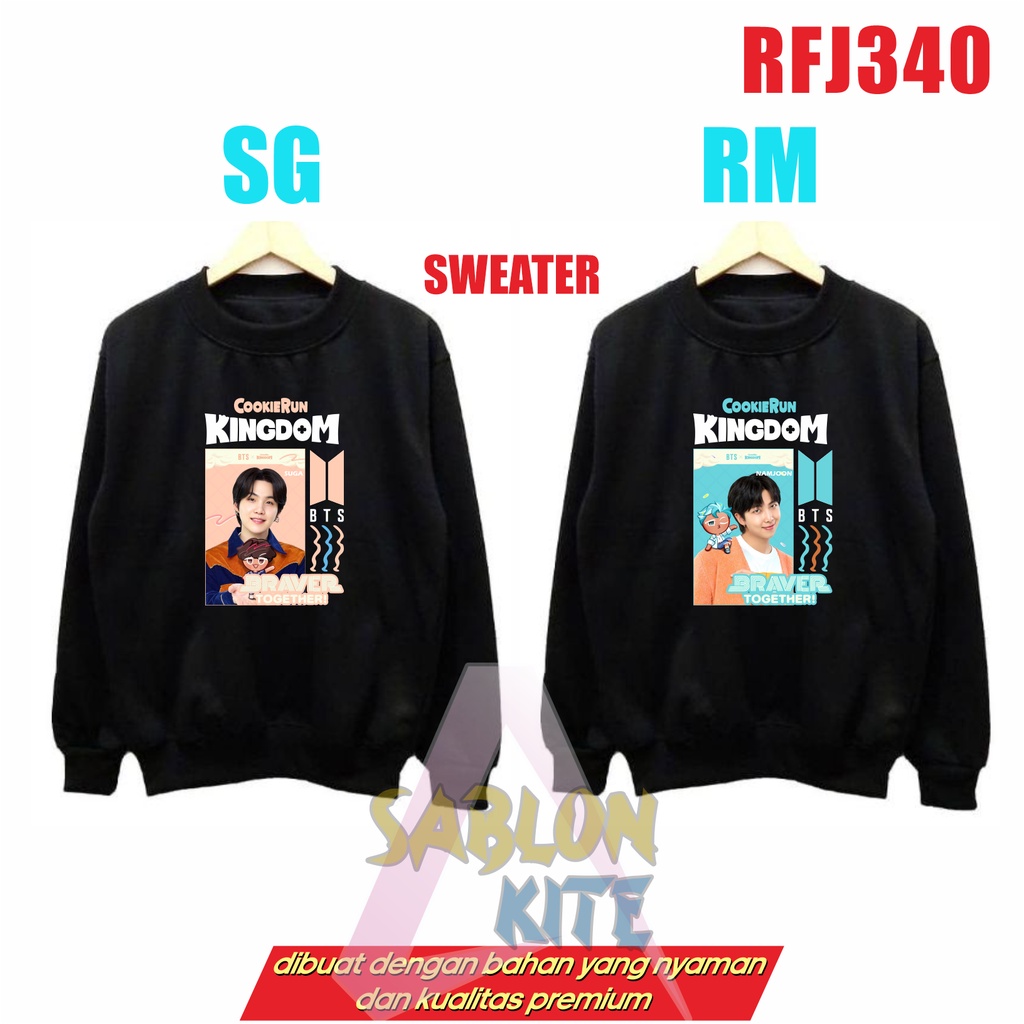 GRATIS FOTOCARD!!! SWEATER KINGDOM RFJ340 JK V JH JIN RM SG JM