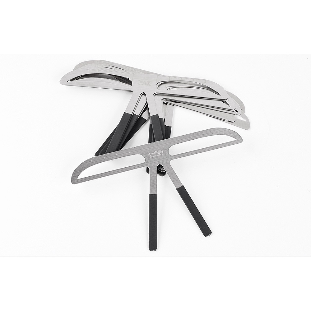 Penggaris Alis Bahan stainless steel Untuk Wanita