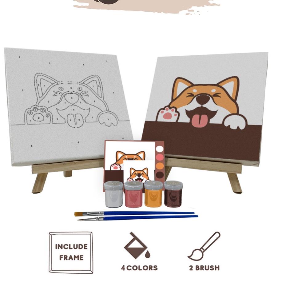 

Terbaru Paint By Number Kit Shiba Inu // Doge - Cocoart.id I Kanvas 20 x 20 cm