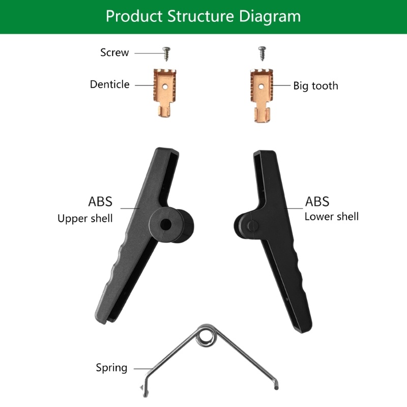 Btsg Klip Buaya Logam Terminal Test Clamp 100A Penjepit Buaya Listrik Insulated Alligator Clip