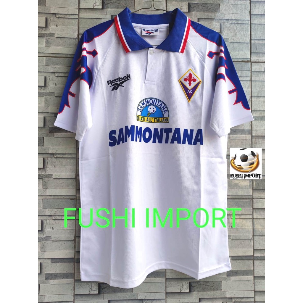 RETRO | Jersey Baju Bola Fiorentina Away 1995 1996 Grade Ori