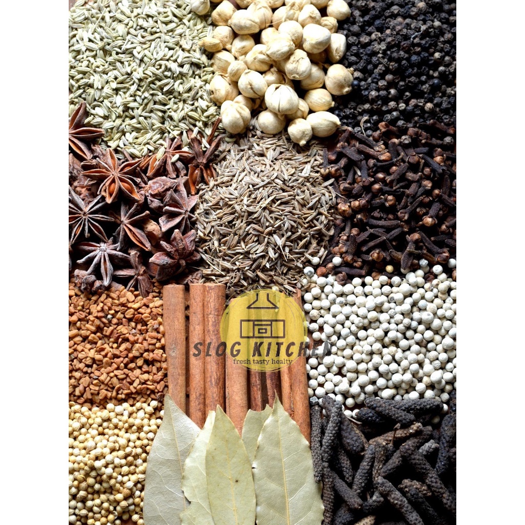

Biji Pala Cengkeh Kembang lawang Jinten Kapulaga Kayu Manis Bumbu Rempah Masakan Minuman Tradisional