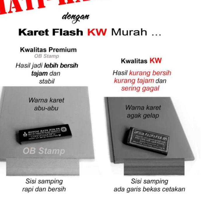 

Promo - Karet Stempel Flash 33cm x 15cm x 7mm . . . . .