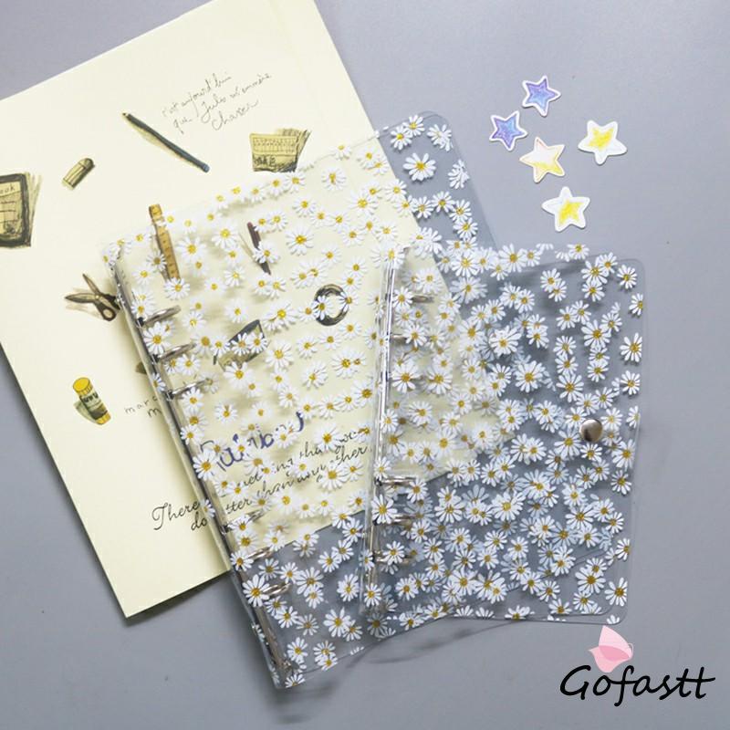 

Buku Notebook / Catatan / Diary A6 Cover PVC Transparan Motif Bunga Daisy G