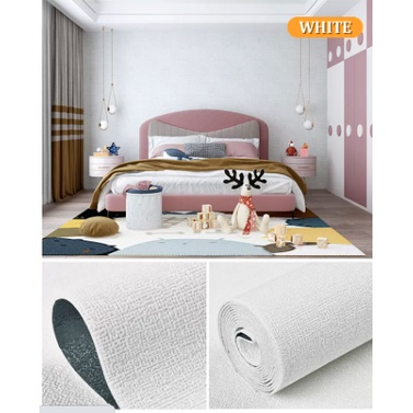 Wallpaper Linen Foam - Wallpaper Dinding Kamar Tidur - Wallpaper Line 3D - Wallpaper Busa Foam 3D - Wallpaper Kedap Suara - Wallpaper Stiker Dinding - Wallpaper Elgant Polos