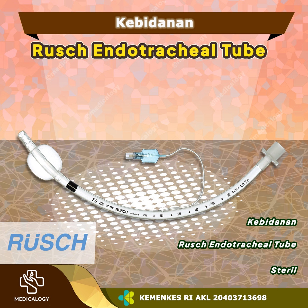 Rusch Curved Reinforced Endotracheal Tube 7,5 cm