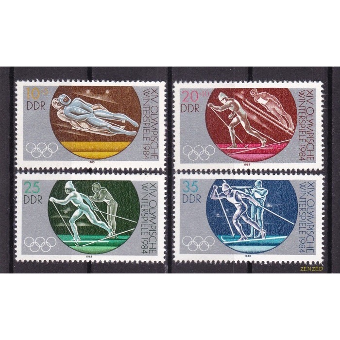 

0662 Perangko Jerman DDR 1983 Winter Olympic Games 4v Mnh