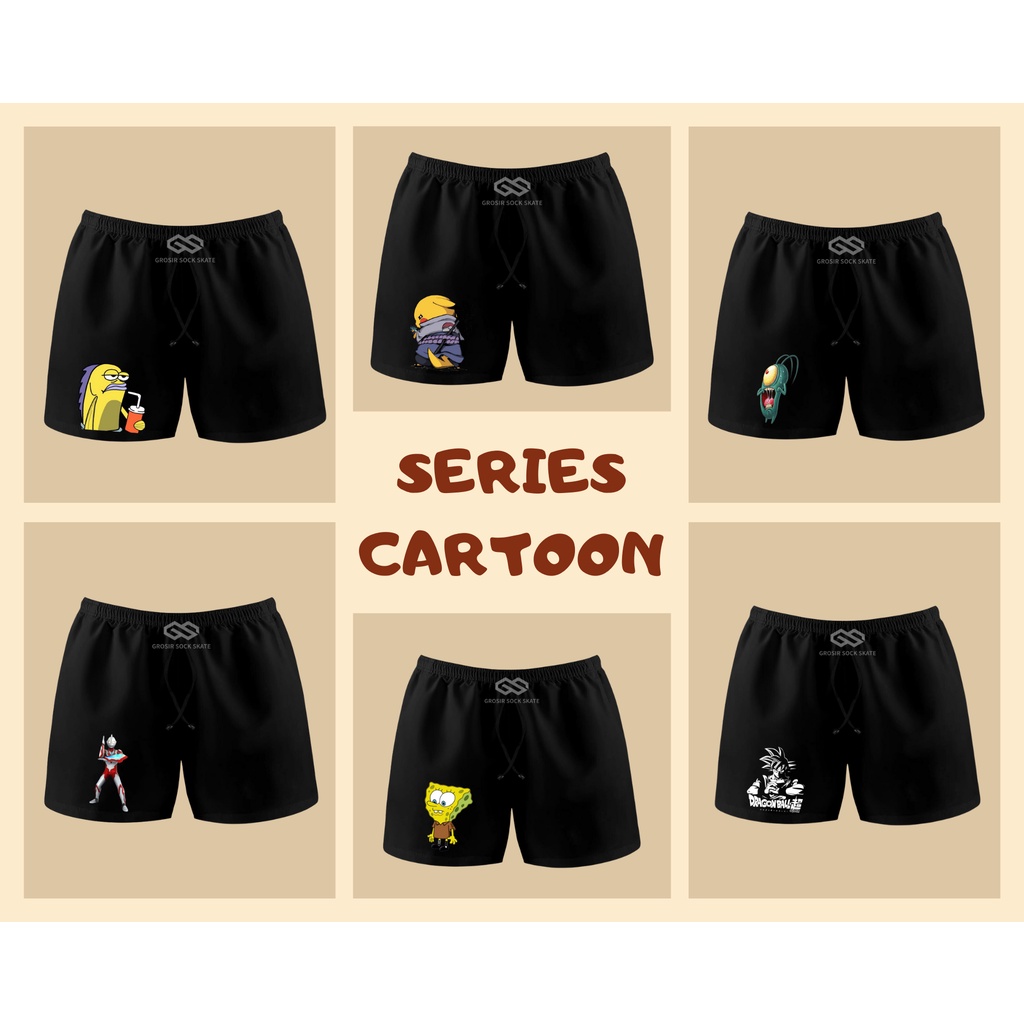 CELANA BOXER PRIA SERIES CARTOON BEST SELLER