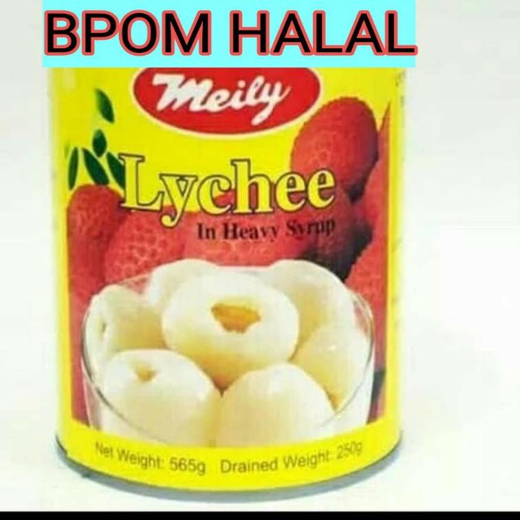

Terbaru dan terlaris Lychee kaleng cap Meily BPOM gas !!