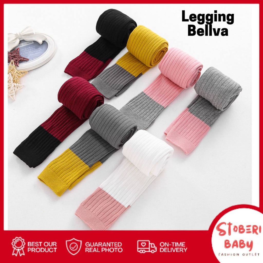 stoberi baby - LEGGING BELLVA Legging Bayi Perempuan / Legging Anak / Kaos Kaki Panjang Bayi