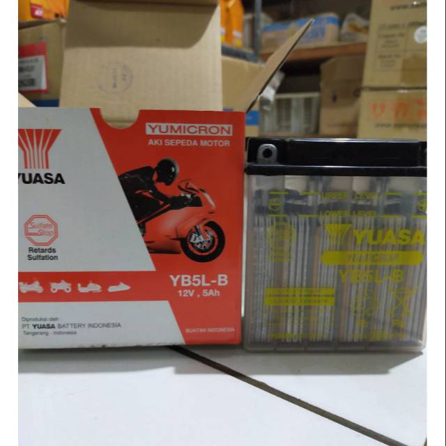 AKI MIO SPORTY SUPRA X LAMA BASAH YB5 L YUASA