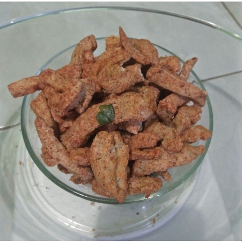 

basreng daun jeruk kering renyah pedas gurih