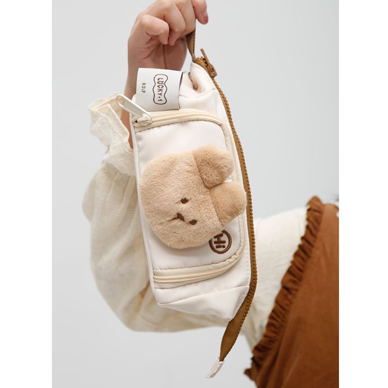 ♠Sera Sera Ruosu Produk Bagus 2022 Baru Kecil Lucu Kapasitas Besar Gadis Mahasiswa Tas Pensil Multi Fungsional Tas Penyimpanan Alat Tulis Populer