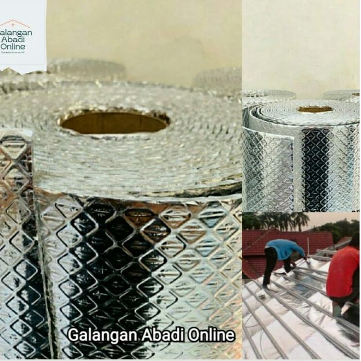 Paling Laris Aluminium Foil Bubble Premium | Peredam Panas Atap Premium - Alumunium Meteran