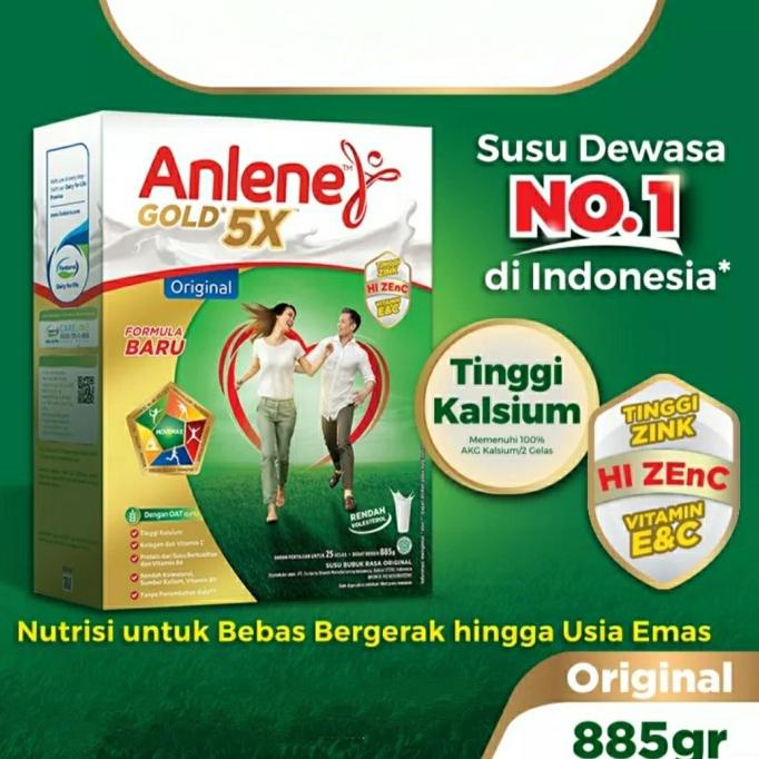 [ COD ] Anlene Gold Plus Original 900gr Original Susu Bubuk Dewasa 900 gr gram