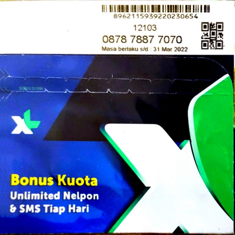 3VARIAN ANGKA LANGKA - XL Axiata Exclusive Edition (1PAKET 4 KARTU )