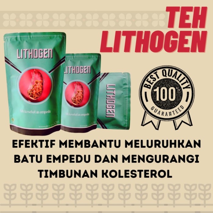 

ORIGINAL MURAH lithogen teh herbal-obat batu empedu dan kolesterol