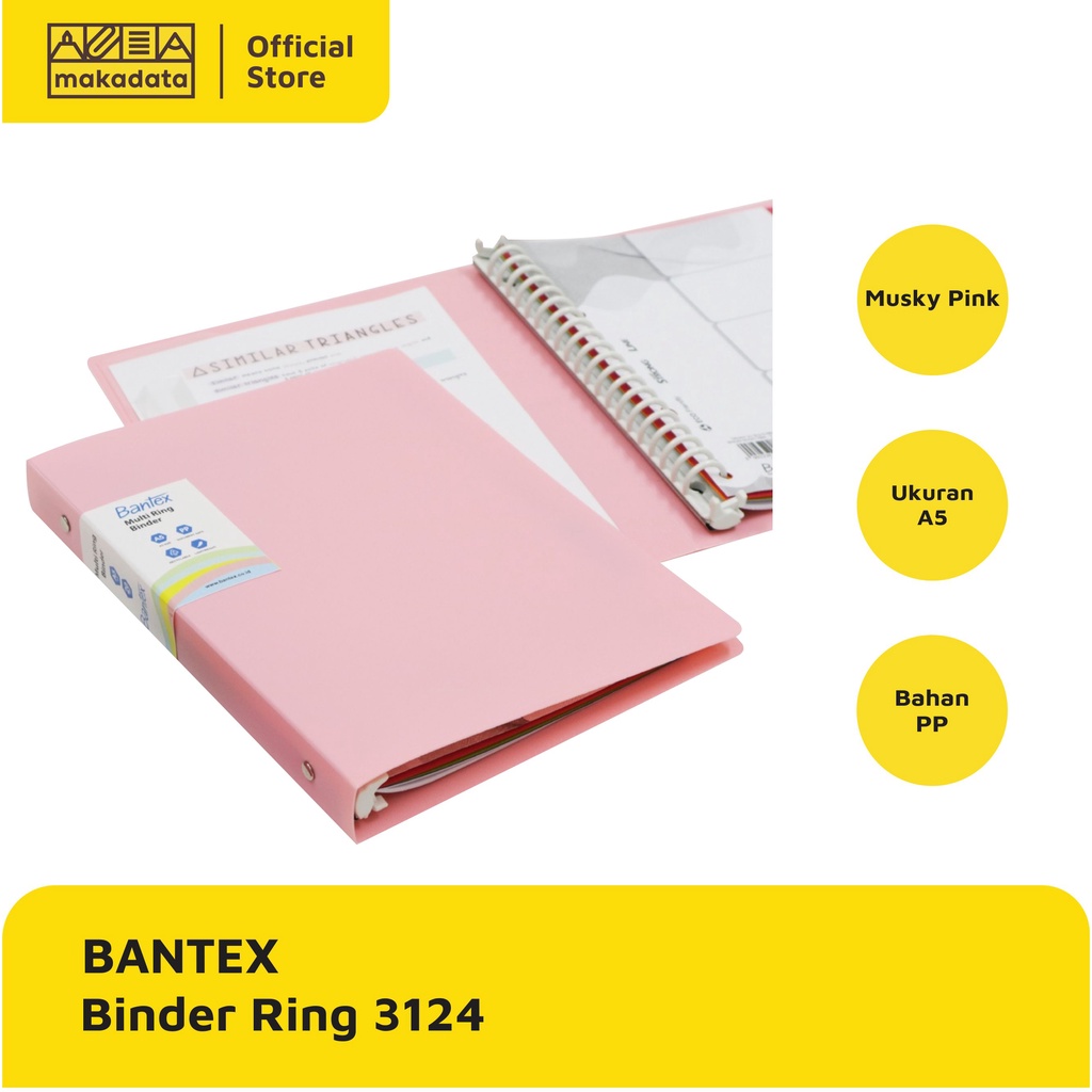 BUKU BINDER NOTE A5 BANTEX 3124 (1 PCS) MURAH