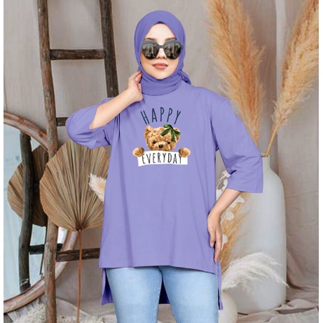 FC - TUNIK BASIC OVERSIZE WANITA HIJAB'S VARIASI 0210 DTF