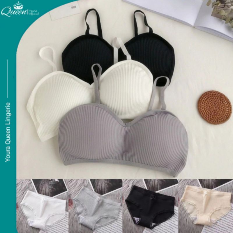 One Set Sexy Women Set dalaman wanita set daleman celana dalam dan bra wanita import