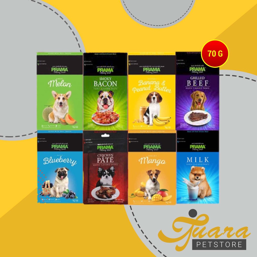 Prama Cemilan Makanan Snack Anjing Dog Snak 70 Gram