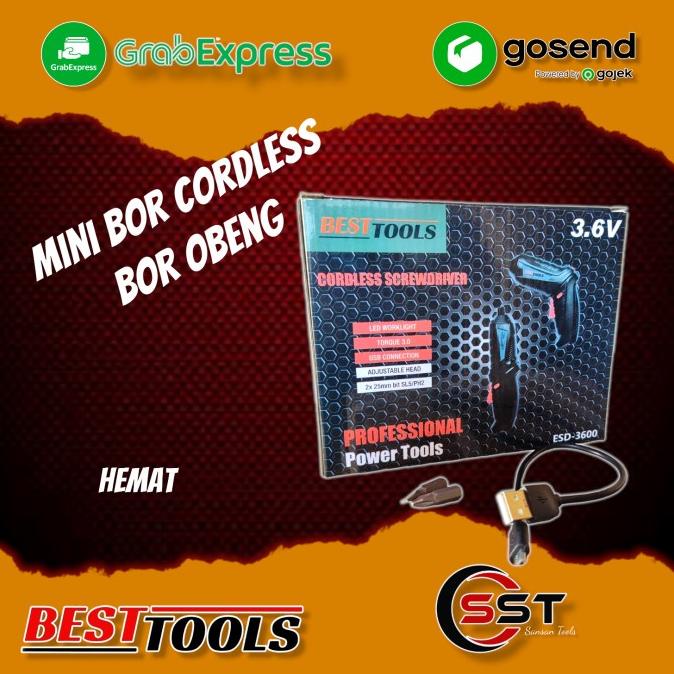 MESIN BOR OBENG ELEKTRIK / CORDLESS SCREWDRIVER / MESIN BOR MINI OBENG