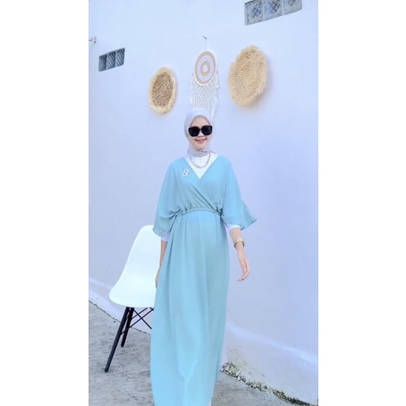 [ COD ] Nasya Outer Muslimah Kekinian | Fashion Muslim Cardigan Dress Bahan Cerutty |