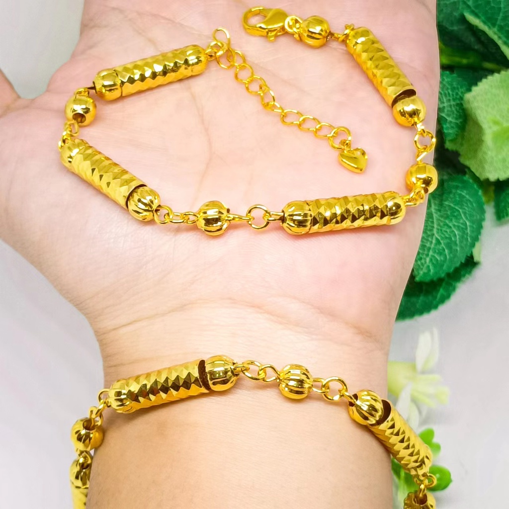 Gelang tangan bangle rantai terbaru xuping perhiasan lapis Emas 24k gold fashion anti karat tidak mudah luntur hadiah ulang tahun