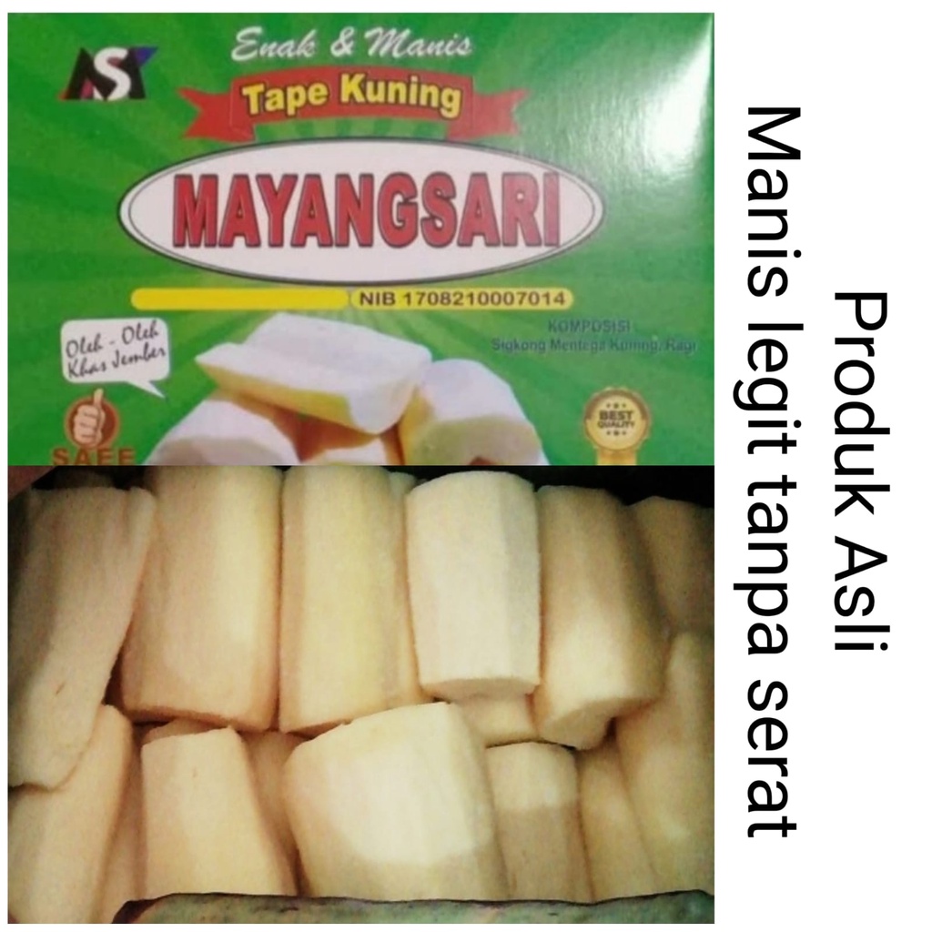 

Peuyeum Bandung Tape Singkong Mentega Mayangsari 1 Kg Asli Jember Manis Legit Premium