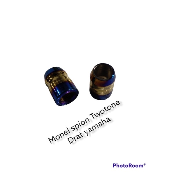 Monel Spion Two Tone Full Cnc Universal Buat Semua Motor Yamaha &amp; Honda #twotone