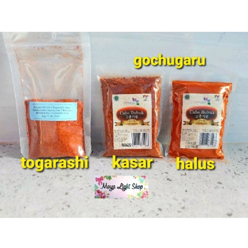

Gochugaru kasar halus Nanami togarashi shichimi bubuk cabe pedas korea sambal korea jepang Halal cabe kimchi murah sale