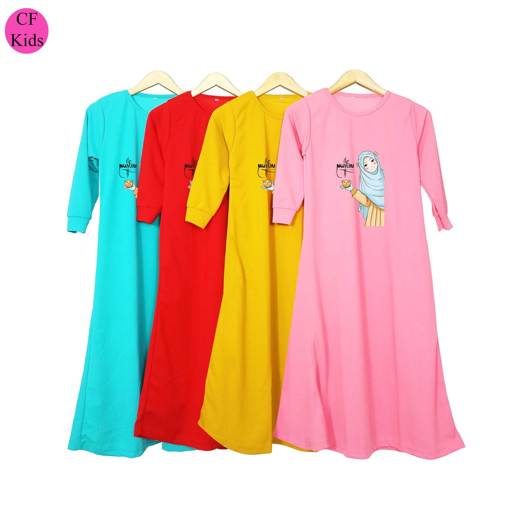 Gamis Anak Perempuan DTF Muslimah Cute CKids