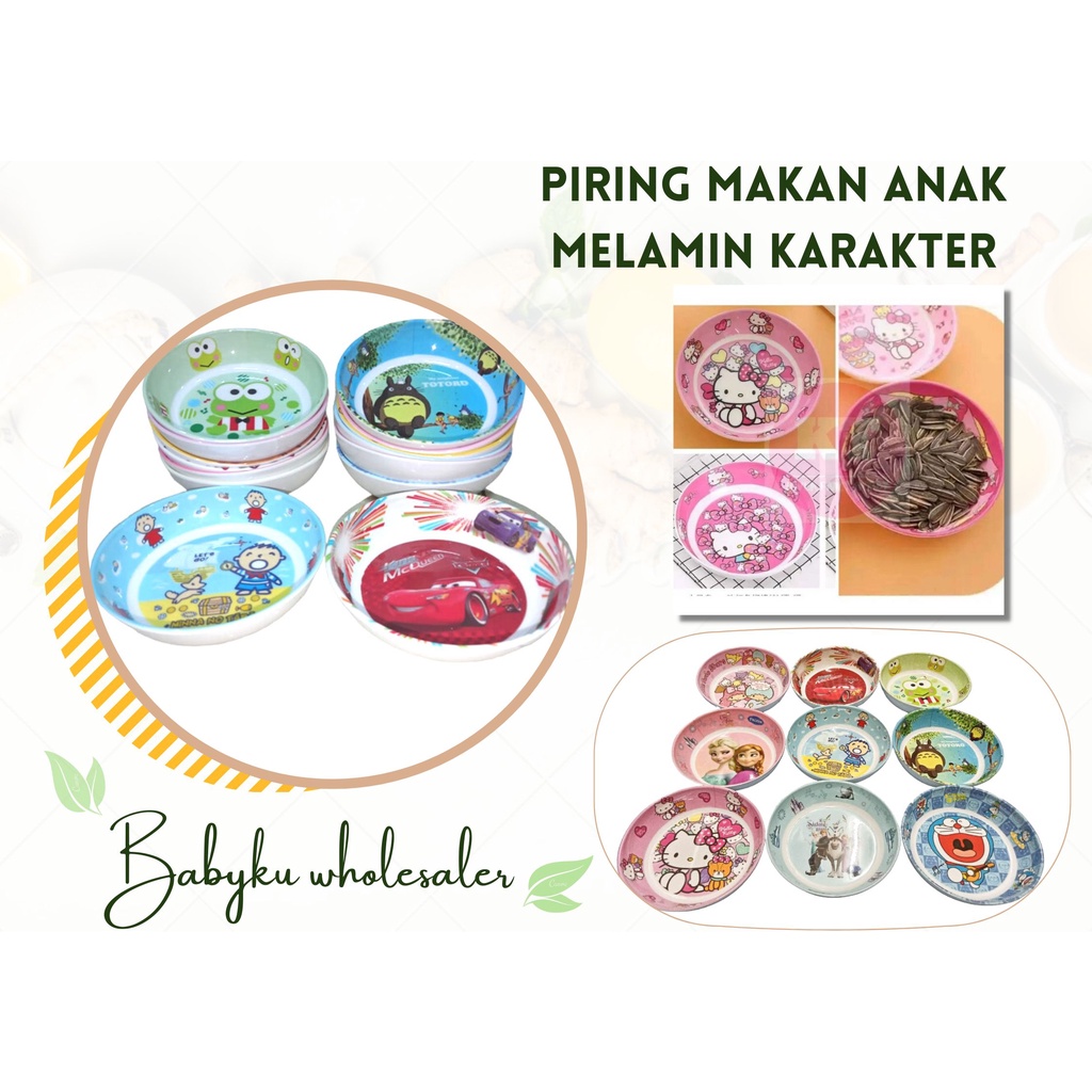 piring makan anak melamin karatker lucu