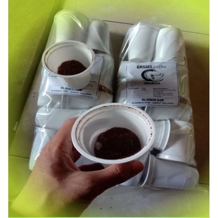 

kopi garsel arabica cup(isi 10/PK)