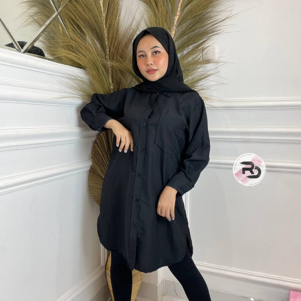 RD FASHION - LISA TOP / TUNIK BAJU ATASAN WANITA / KEMEJA OOTD / RAISA TUNIK QIRANI