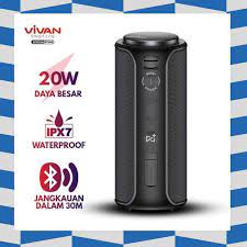 VIVAN Bluetooth Speaker VS30 Portable Waterproof IPX7 Subwoofer