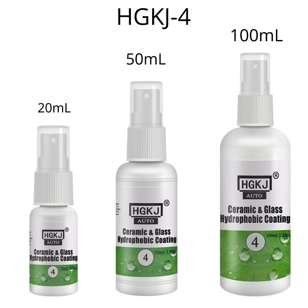 HGKJ Cairan Anti Air Kaca Mobil Hydrophobic Nano Spray Ceramic Glass Coating Waterproof Liquid 50ml - HGKJ-4