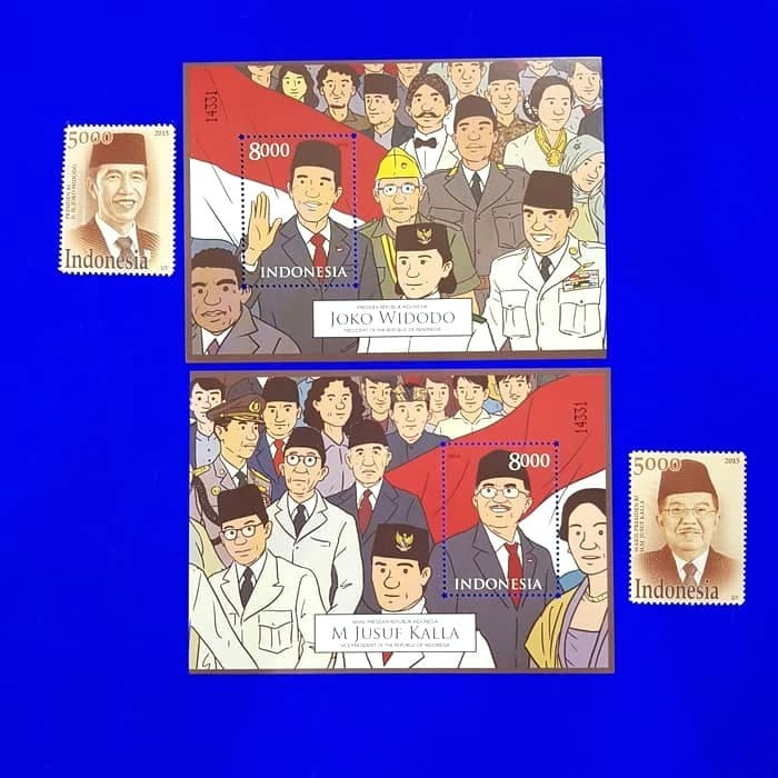 

Unik Prangko/Perangko Presiden Jokowi & Wapres Jusuf Kalla. Set Lengkap Promo