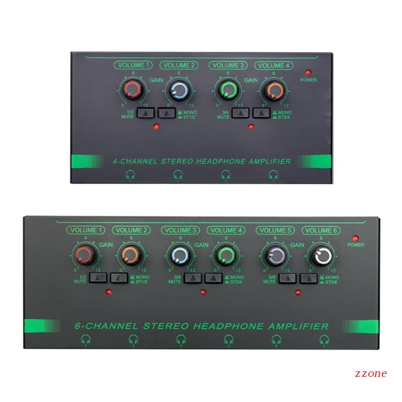 Zzz Splitter Amplifier Headphone Stereo Mini 4 / 6 Channel