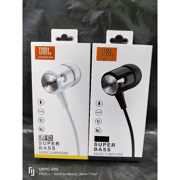 Handset handsfree earphone super bass (JB-63)