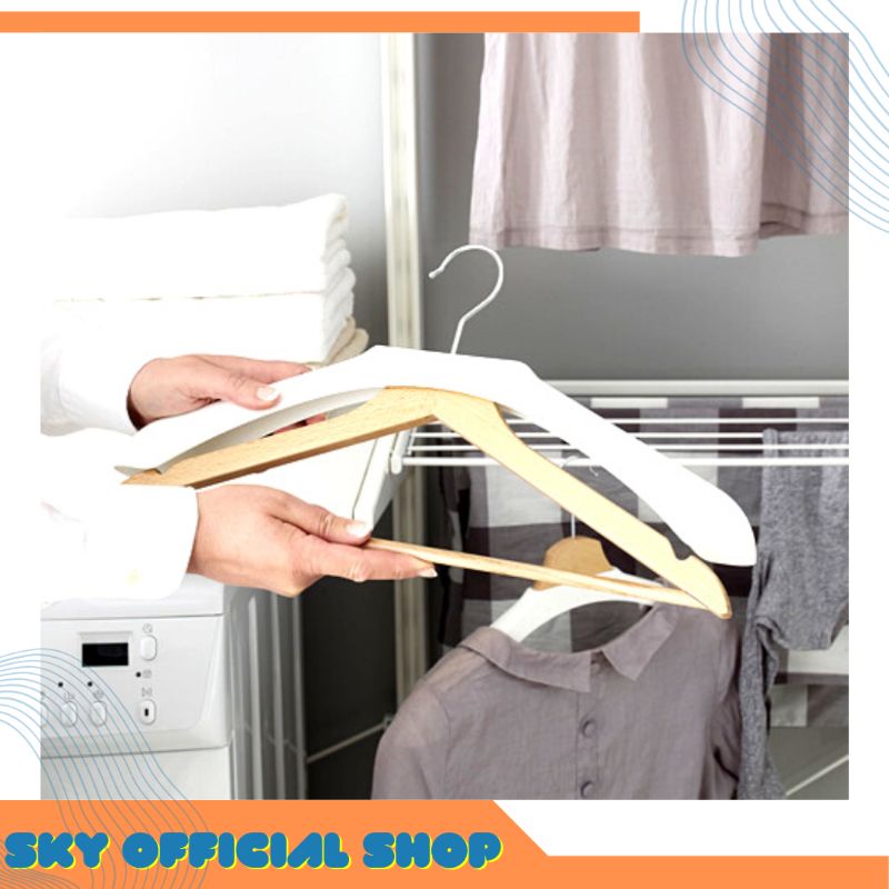 Hanger Gantungan Pembentuk Bahu Baju Bumerang Berkwalitas