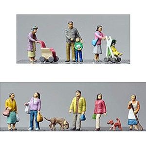 Model Kit / Figure Diorama Acc - Tomytec People in Residential Area
