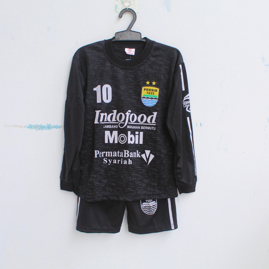 setelan baju bola kiper persib bandung hitam/baju bola kiper persib hitam