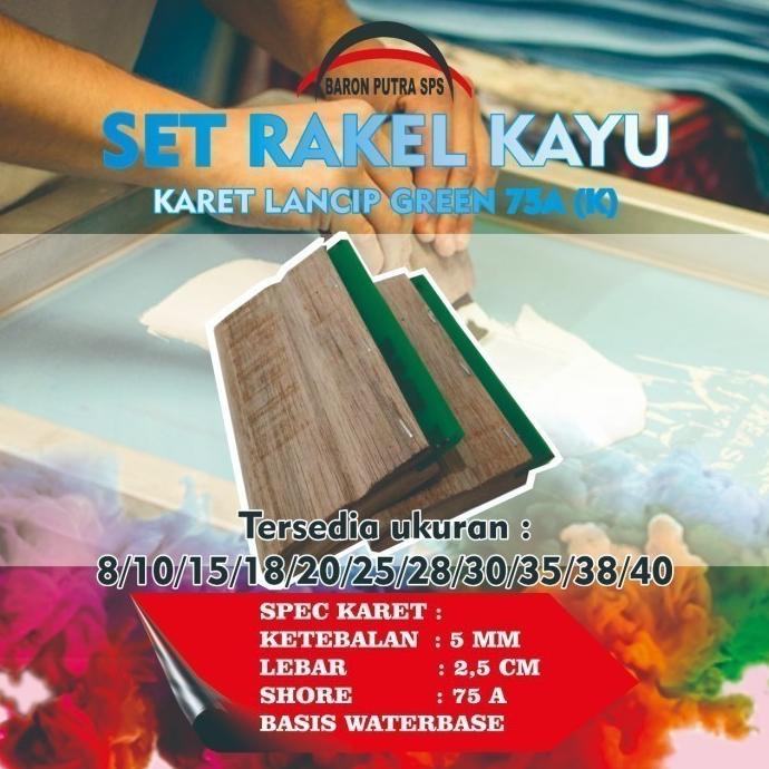 

=+=+=+] SET RAKEL KAYU KARET GREEN 35CM 75A