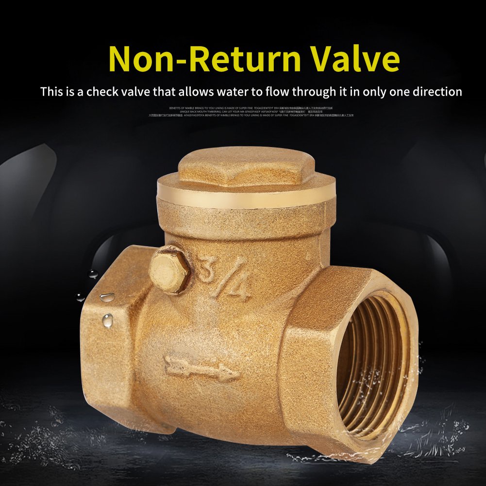 Swing Check Valve 3/4 Inch Perruno Klep Tabok Full Tembaga Klep Tabok