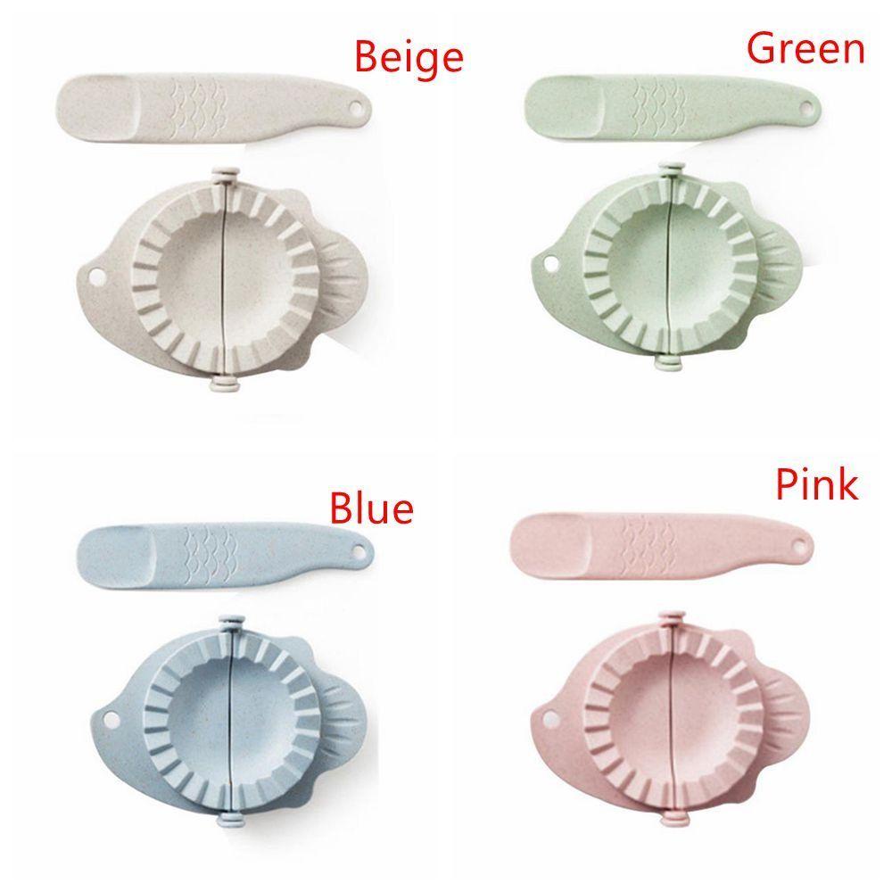 Solighter Dumpling Maker Warna Biru DIY Mudah Digunakan Alat Pembuat Pangsit Plastik
