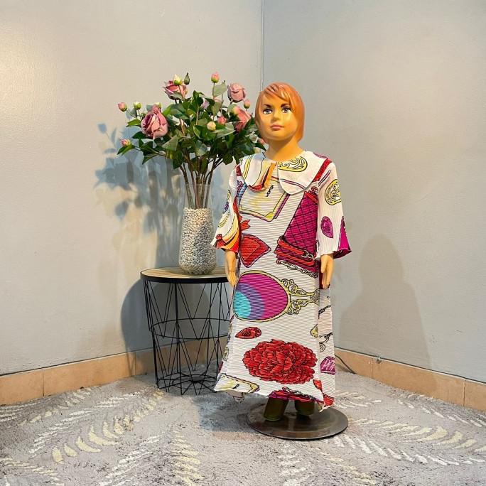 baju turun naik viral tiktok anak perempuan motif lucu usia 3-7 tahun